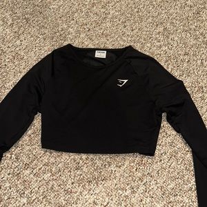 gym shark cropped long sleeve